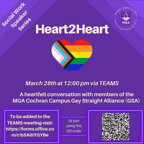 Heart2Heart with SGA flyer.